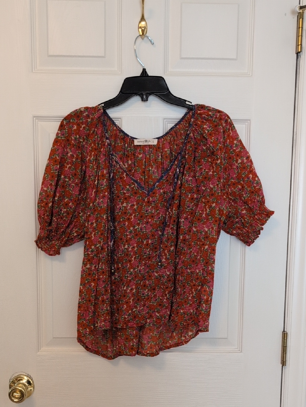 Floral Peasant Blouse & Skirt
